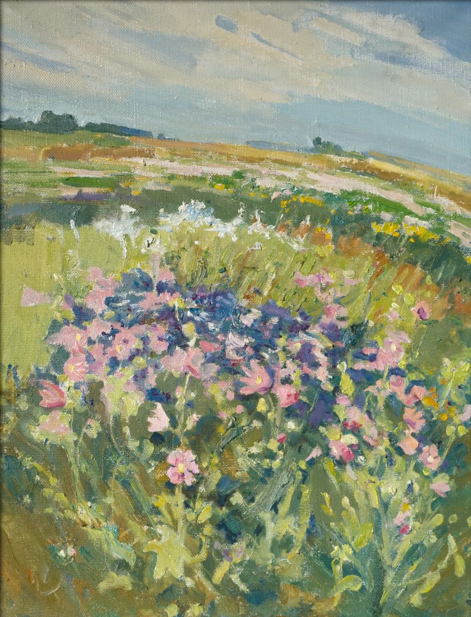 Flowers. The Blossoming Meadow. by Victor Onyshchenko